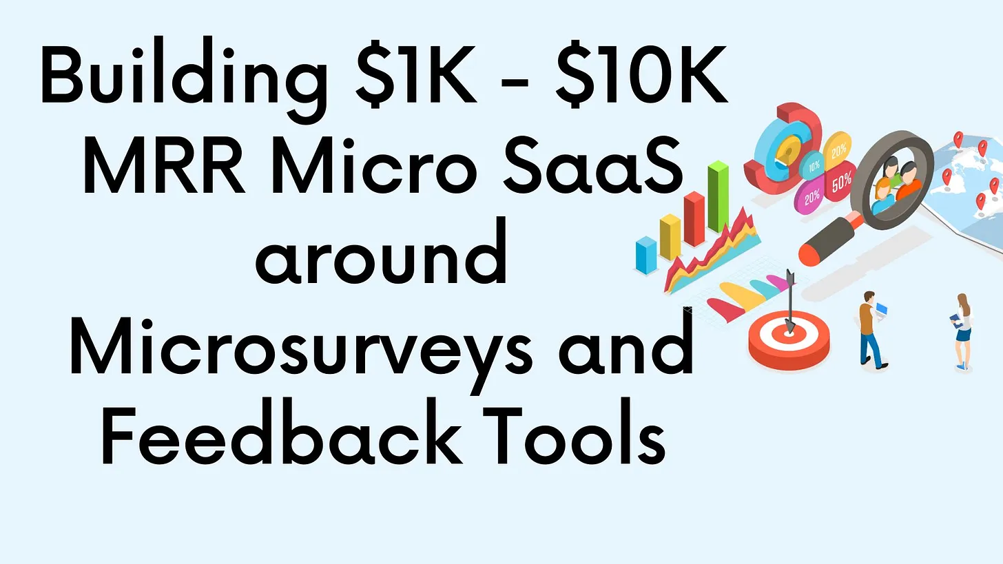 Cover Image for Building $1K-$10K MRR Micro SaaS Products around Microsurveys and Feedback Tools