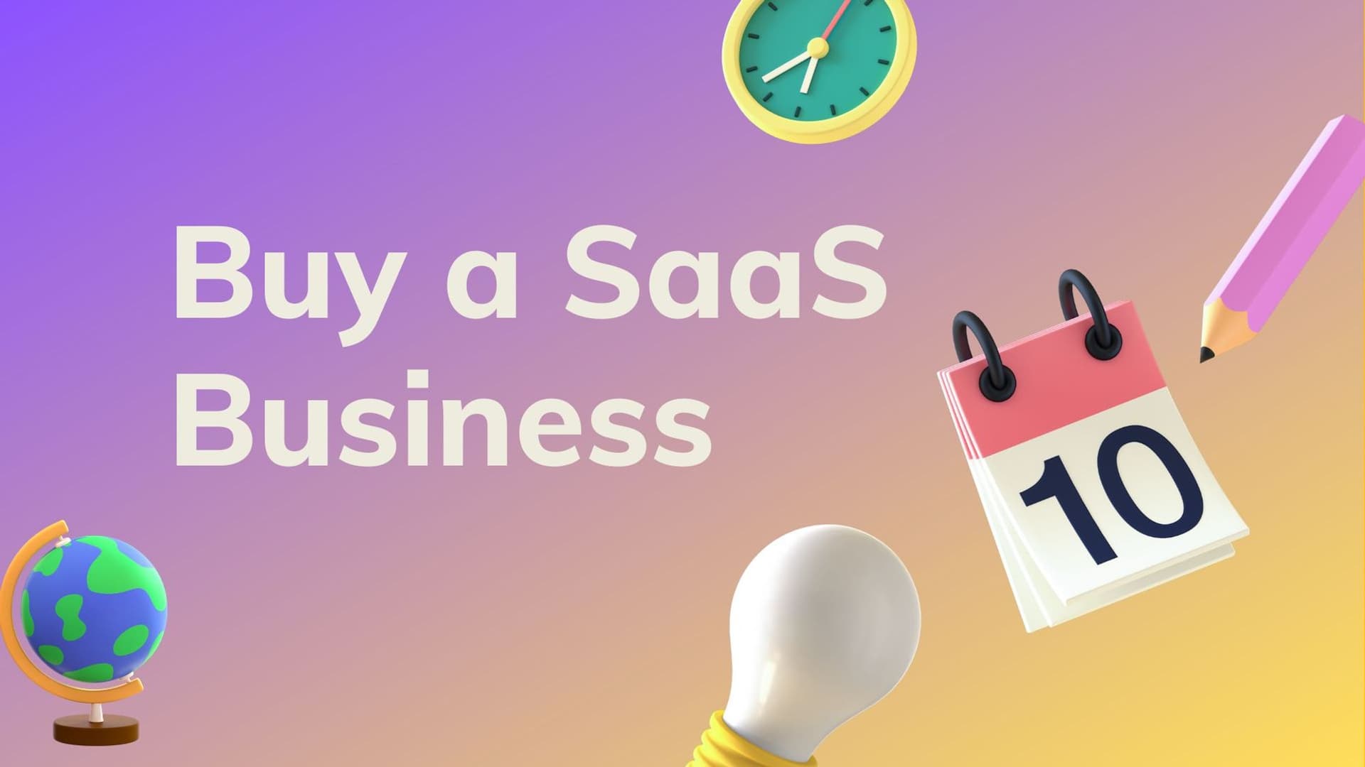 Cover Image for Buy a SaaS Business